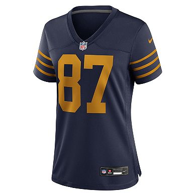 Women's Nike Romeo Doubs Navy Green Bay Packers The 1923 Classic Game Jersey