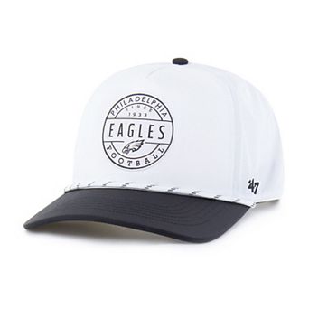 Men's '47 White/Black Philadelphia Eagles Suburbia Hitch Two-Tone Adjustable Hat