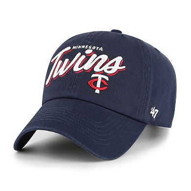 Women's '47 Navy Minnesota Twins Ariana Clean Up Adjustable Hat
