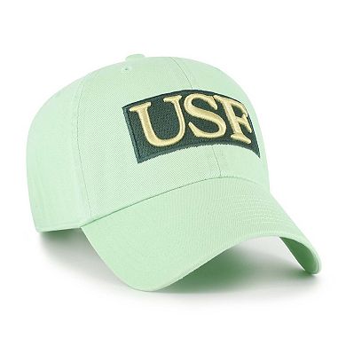 Men's '47 Light Green South Florida Bulls Clean Up Adjustable Hat