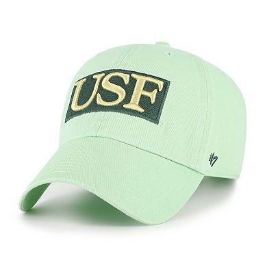 Men's '47 Light Green South Florida Bulls Clean Up Adjustable Hat