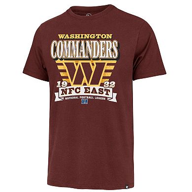 Men's '47 Burgundy Washington Commanders Stripe Splash Franklin T-Shirt