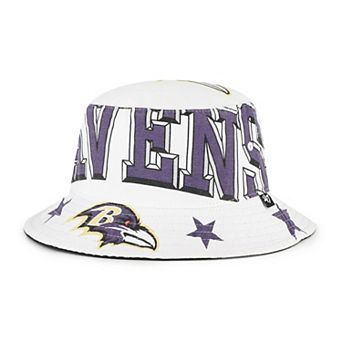 Women's '47 White Baltimore Ravens Energize Bucket Hat
