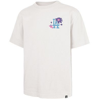 Men's '47 Cream Los Angeles Dodgers Flora Foundation T-Shirt
