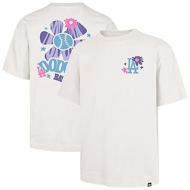 Men's '47 Cream Los Angeles Dodgers Flora Foundation T-Shirt