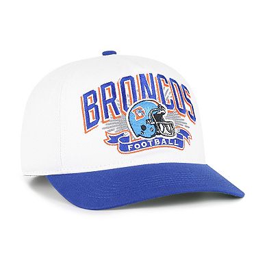 Youth '47 White/Royal Denver Broncos Prime Play Hitch Adjustable Hat
