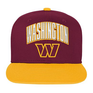 Youth Outerstuff Burgundy Washington Commanders Essentials Adjustable Hat