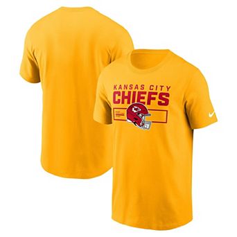 Men's Nike Gold Kansas City Chiefs Primetime Helmet Essential T-Shirt