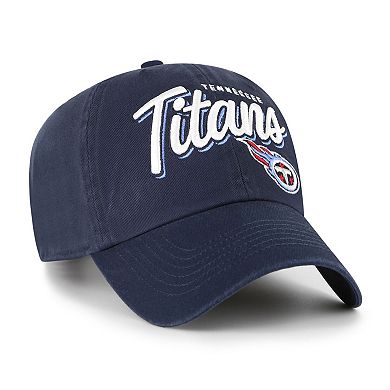 Women's '47 Navy Tennessee Titans Ariana Clean Up Adjustable Hat