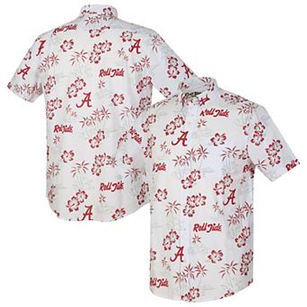Men's Reyn Spooner White Alabama Crimson Tide Kekai Classic Tri-Blend Button-Down Shirt