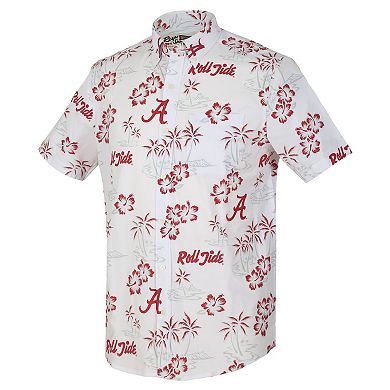 Men's Reyn Spooner White Alabama Crimson Tide Kekai Classic Tri-Blend Button-Down Shirt