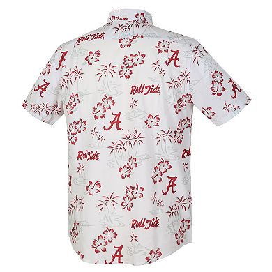 Men's Reyn Spooner White Alabama Crimson Tide Kekai Classic Tri-Blend Button-Down Shirt