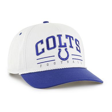 Men's '47 White/Royal Indianapolis Colts Roscoe Two-Toned Hitch Adjustable Hat