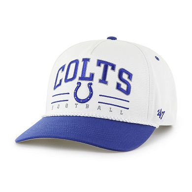 Men's '47 White/Royal Indianapolis Colts Roscoe Two-Toned Hitch Adjustable Hat