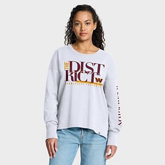 Women's Fanatics White Washington Commanders Hometown Legacy Long Sleeve T-Shirt