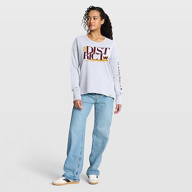 Women's Fanatics White Washington Commanders Hometown Legacy Long Sleeve T-Shirt