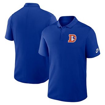 Men's Nike Royal Denver Broncos Rewind Victory Performance Polo