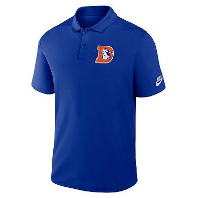 Men's Nike Royal Denver Broncos Rewind Victory Performance Polo