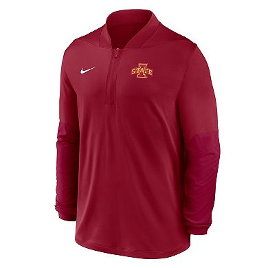Men's Nike Cardinal Iowa State Cyclones Dri-FIT Half-Zip Pullover