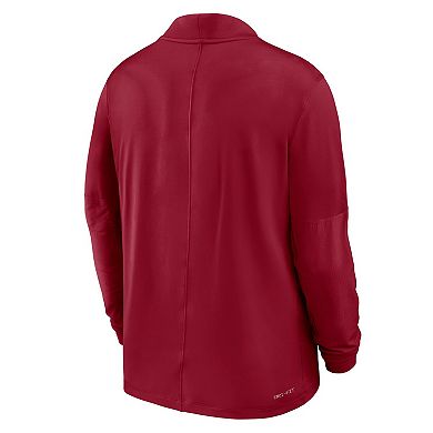 Men's Nike Cardinal Iowa State Cyclones Dri-FIT Half-Zip Pullover