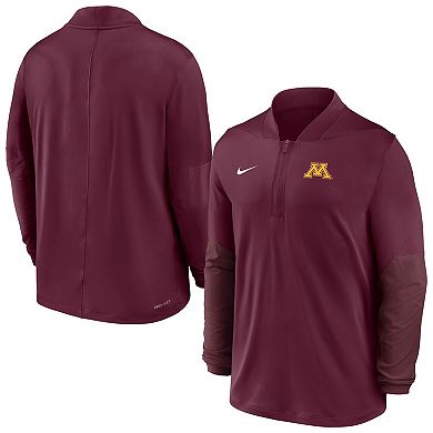 Men's Nike Maroon Minnesota Golden Gophers Dri-FIT Half-Zip Pullover