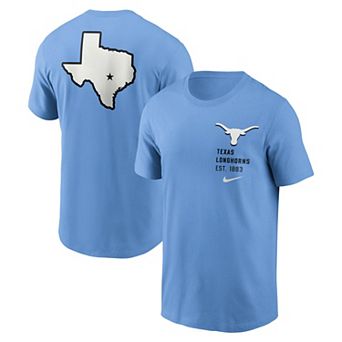 Men's Nike Valor Blue Texas Longhorns Record Shattered 2-Hit T-Shirt