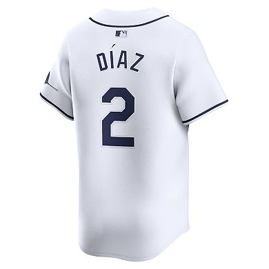 Men's Nike Yandy Diaz White Tampa Bay Rays Home Limited Player Jersey