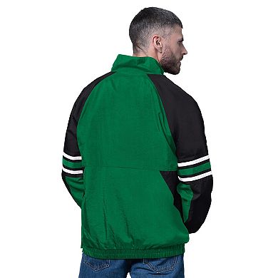Men's Starter Kelly Green Philadelphia Eagles Vintage Logo Prospect Half-Zip Pullover