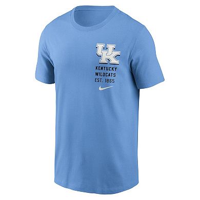 Men's Nike Valor Blue Kentucky Wildcats Record Shattered 2-Hit T-Shirt
