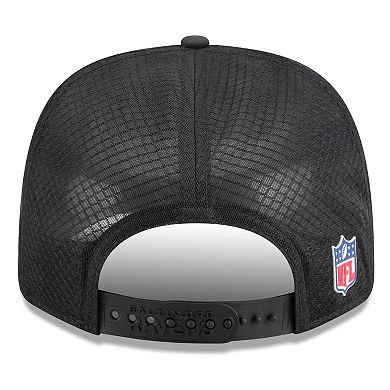 Men's New Era Black Baltimore Ravens 2025 Sideline 9SEVENTY Trucker Adjustable Hat