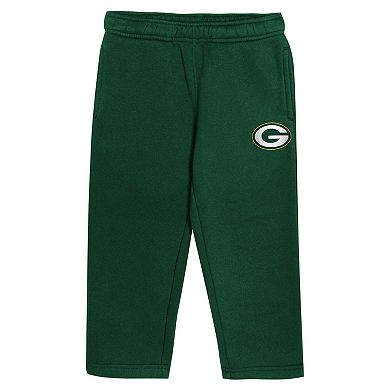 Toddler Outerstuff Green Green Bay Packers Lineman Fleece Hoodie & Pants Set