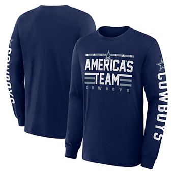 Men's Fanatics Navy Dallas Cowboys Hometown Sweep Legacy Long Sleeve T-Shirt