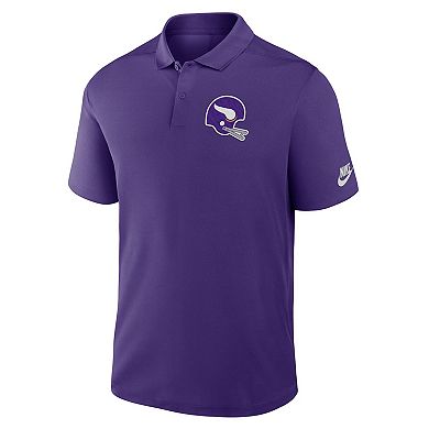 Men's Nike Purple Minnesota Vikings Rewind Victory Performance Polo