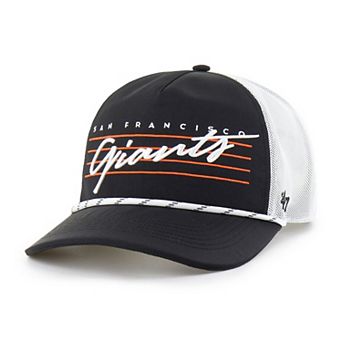 Men's '47 Black San Francisco Giants Brrr Downburst Mesh Hitch Adjustable Hat