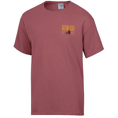Men's ComfortWash Maroon Arizona State Sun Devils Big Name T-Shirt