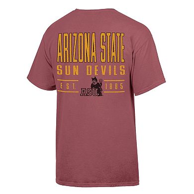 Men's ComfortWash Maroon Arizona State Sun Devils Big Name T-Shirt