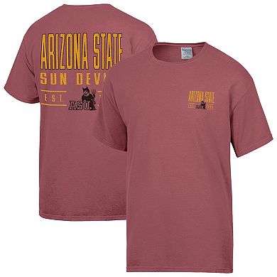 Men's ComfortWash Maroon Arizona State Sun Devils Big Name T-Shirt