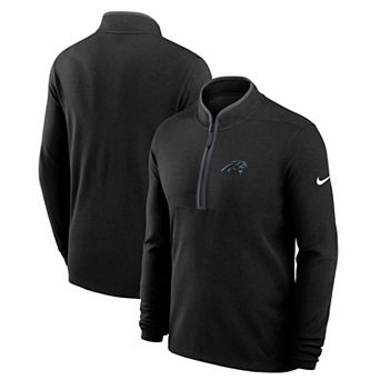 Men's Nike Black Carolina Panthers Lightweight Victory Performance Half-Zip Pullover
