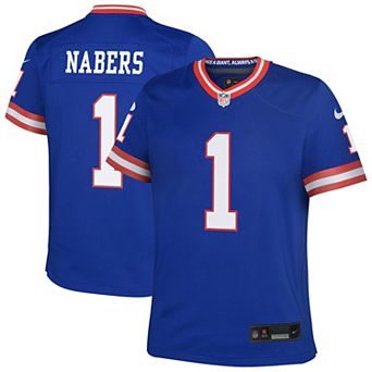 Youth Nike Malik Nabers Royal New York Giants Alternate Game Jersey