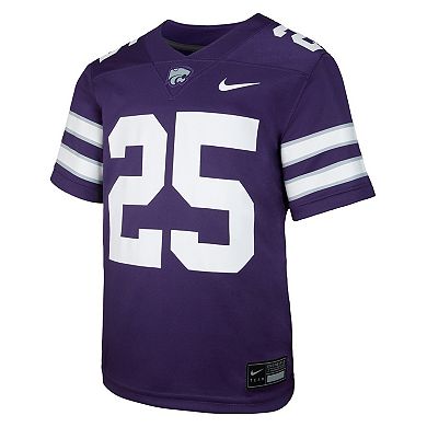 Youth Nike #25 Purple Kansas State Wildcats Untouchable Replica Game Jersey