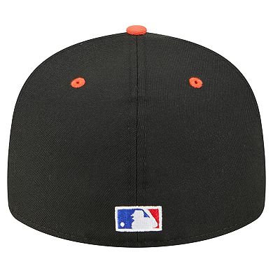 Men's New Era Cal Ripken Jr. Black Baltimore Orioles 59FIFTY Fitted Hat