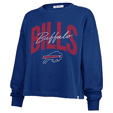 Women's '47 Royal Buffalo Bills Plus Size Muse Sydney Long Sleeve T-Shirt
