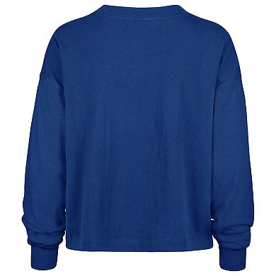 Women's '47 Royal Buffalo Bills Plus Size Muse Sydney Long Sleeve T-Shirt