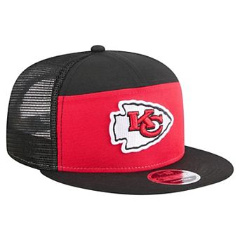 Men's New Era Red/Black Kansas City Chiefs Outdoor Split Panel 9FIFTY Snapback Hat