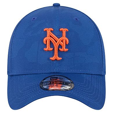 Men's New Era Royal New York Mets Tonal Camo 39THIRTY Flex Hat