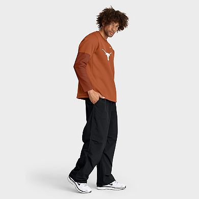 Men's Nike Texas Orange Texas Longhorns 2025 Sideline Coach Performance Long Sleeve T-Shirt
