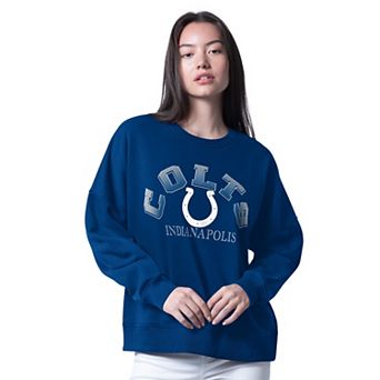 Women's G-III 4Her by Carl Banks Royal Indianapolis Colts Oversized Feud Sweatshirt