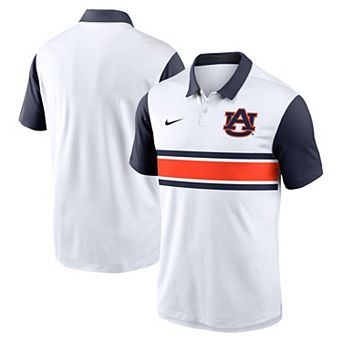 Men's Nike White/Navy Auburn Tigers Primetime Campus Pattern Vapor Dri-FIT Polo