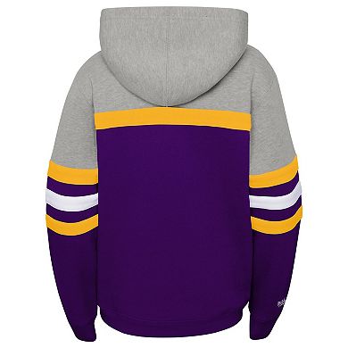 Youth Mitchell & Ness Purple Minnesota Vikings Throwback Head Coach Pullover Hoodie