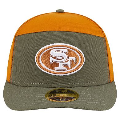 Men's New Era Olive/Brown San Francisco 49ers Two-Tone Color Pack Split Panel 59FIFTY Fitted Hat